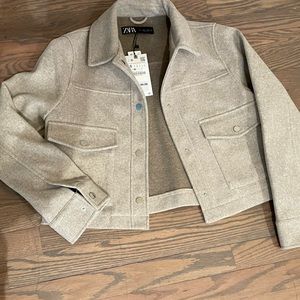 Zara cropped jacket size small